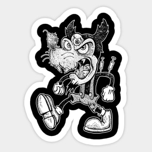 Devil Rat Mickey Sticker
